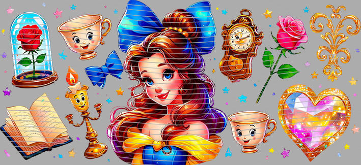 16oz Disney style-D-3098
